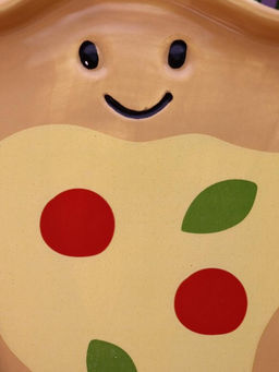 Тарелка керамическая iLikeGift Funny pizza, 21,6х20,3х2,5 см