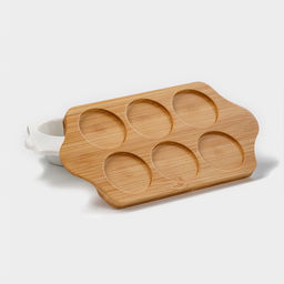 Подставка для яиц 6 ячеек Bella Tenero, 19.2?11?3.6 см, фарфор, белая - BellaTenero фото 2