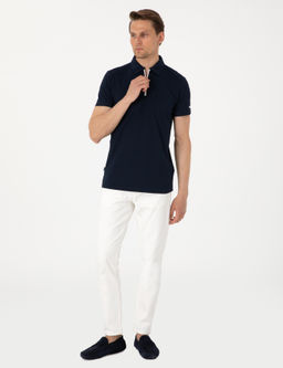 Lacivert Ultralight Kuma_ Slim Fit Polo Yaka Ti__rt