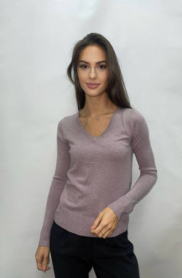 K13032 Джемпер (вязаный трикотаж) ПУДРА