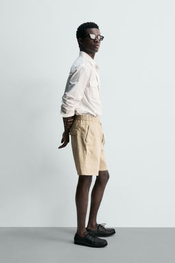 BERMUDA LAVADA REGULAR FIT / Beige