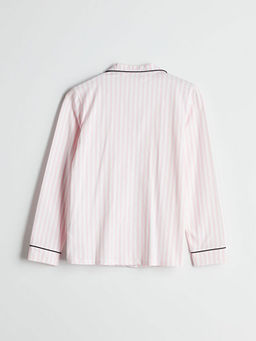 G?mlek Yaka Nak??l? Kad?n Pijama ?st