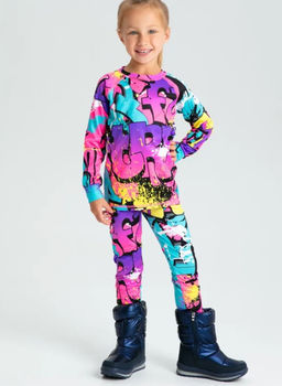 32322066 Термокомплект трикотажный для девочек: брюки, толстовка для эпизодического использования