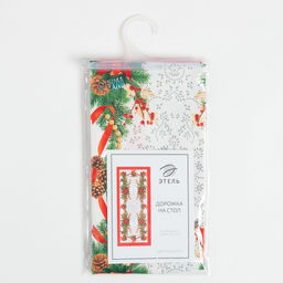 Дорожка на стол Этель Рождественский бал 30х70 см, 100% хл, саржа 190 гр/м2  фото 2