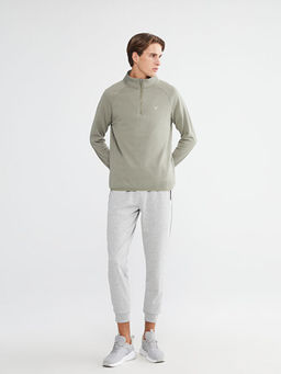 Dik Yaka Erkek Sweatshirt