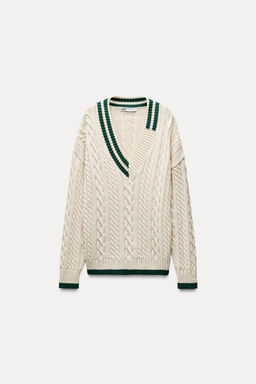 CABLE-KNIT SWEATER - Zara фото 2