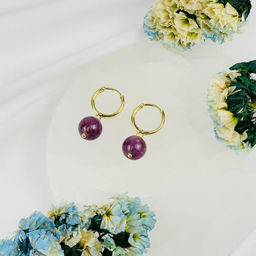 Серьги из Рубина