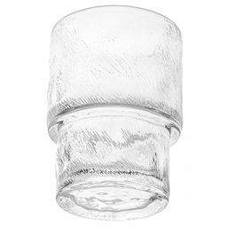 Стакан стеклянный 200мл Осако д6,8см, h9,1см, рельефное, прозрачное стекло, д/горла 6,2см, д/основания 5см (Китай) Цена указана за штуку. В подарочной коробке 6 штук. - Домашняя мода фото 3