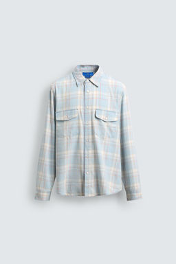 CAMISA DENIM LIGERO AARON LEVINE X ZARA / Azul claro  фото 6