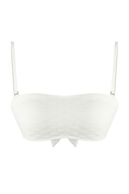 TRENDYOLMILLA Mavi Straplez Dokulu Bikini Ustu TBESS25BU00062  фото 8