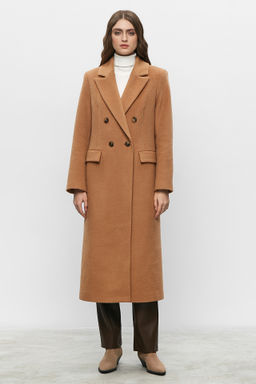 Пальто прямое двубортное