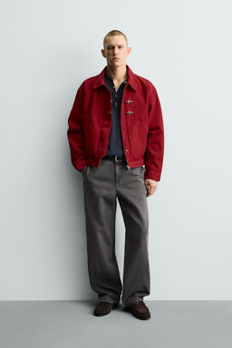 PANTAL?N CHINO RELAXED FIT LAVADO / Gris