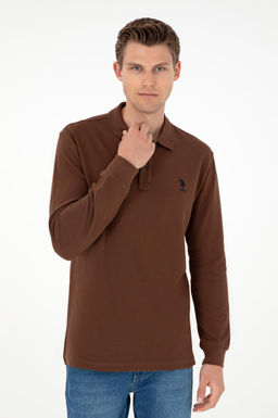 Мужской коричневый базовый свитшот Неожиданная скидка в корзине - U.s. polo assn фото 3