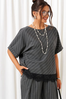 Костюм Beautiful Free 6442 темно-серый в полоску