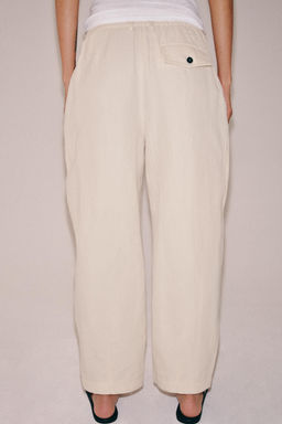 PANTAL?N PINZAS CON LINO ZW COLLECTION / Arena - Zara фото 3