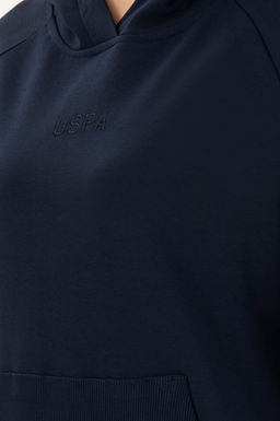 Женская темно-синяя толстовка с капюшоном - U.s. polo assn фото 7