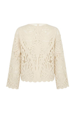 Tas Krose Detayl? Bisiklet Yaka Triko H?rka TWOSS26HI00017