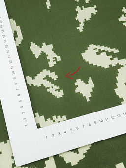 Бязь Камуфляж - березка цв.хаки/св.салатовый, СОРТ2, ш.1.5м, хлопок-100 %, 125гр/м.кв - Купава фото 5