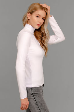 Арт.12803/3 Водолазка женская  42-50 (5 шт) Цвет:белый
