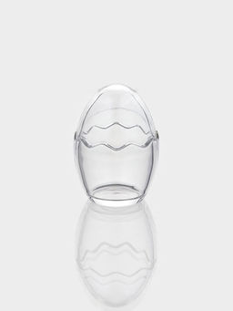 Конфетница Яйцо, 80 мл, 6.3?9 см, стекло, прозрачная