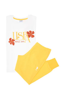 Кремовый пижамный комплект для девочки - U.s. polo assn фото 8