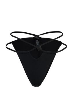 Siyah Tunelli High Leg Brazilian Bikini Alt? TBESS22BA0159 - Trendyolmilla фото 6