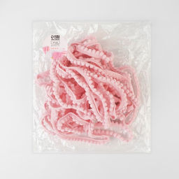 Тесьма декоративная с помпонами, 12±2 мм, 9.1±0.5 м, розовая