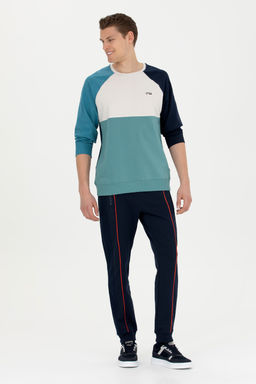 Штаны спортивные U. S. Polo Assn темно-синие из хлопка - U.s. polo assn фото 15