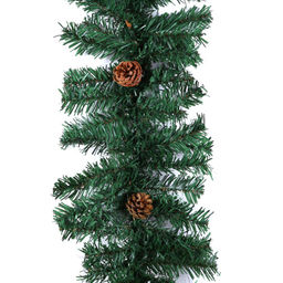 Гирлянда из елочных веток искусственная 2,7 метра 240 веток с шишками / WA-3 /уп 20/Новый год - Галеонтрейд фото 2