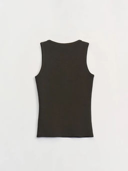 Топ в рубчик на пуговицах / Zarina фото 2