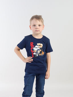 CRB wear / CWKB 63962-41 Футболка для мальчика,темно-синий/Ex.Cherubino