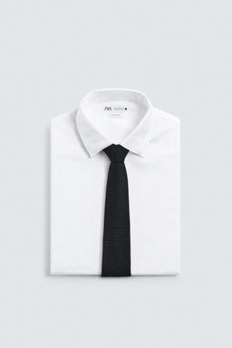 CORBATA ESTRUCTURA 100%SEDA AARON LEVINE X ZARA / Negro  фото 4