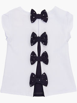 Футболка для девочки UD 0724 белый - Mini maxi фото 3