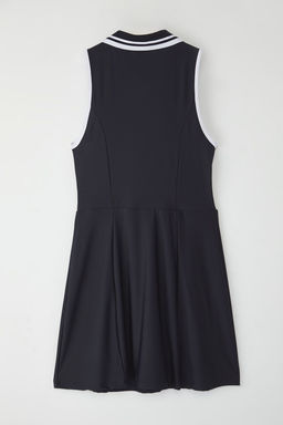 Trendyolmilla Lacivert Micro Kumas Fermuar ve Biye Detayl? Tenis Orme Spor Elbise THMSS25EL00005  фото 8