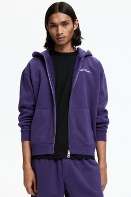 Chaqueta sudadera estampada con capucha Loose Fit - H&m фото 6