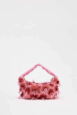 MINI BEADED BUCKET BAG