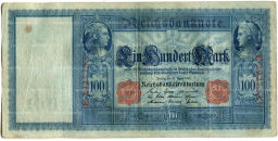 Банкнота 100 марок 1910 года Германия