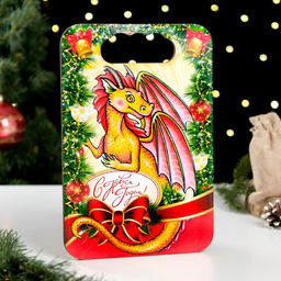 Доска разделочная С Новым Годом!, ламинация, 190 х 277мм