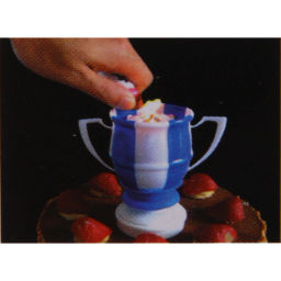 Цена за 2 шт. Свеча для торта раскрывающийся цветок "Кубок" (8 свечей), Черный