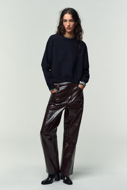 PLAIN KNIT SWEATSHIRT