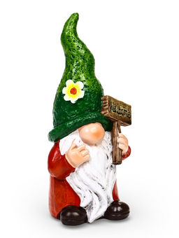 Садовая фигура 10 х 10 х 27 см "Гном Welcome"