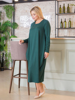 Платье 1371 темно-зеленый - Novita фото 7