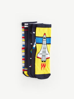 Desenli Erkek ?ocuk Soket ?orap 5li - Waikiki фото 2