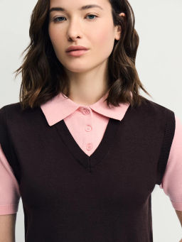 Двухслойный джемпер с вискозой в составе / Zarina