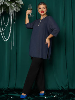 Джемпер 0042-11 сапфирово-синий