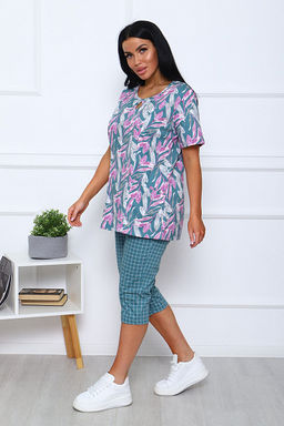 Костюм с бриджами (00990, зеленый) - Плиона фото 8