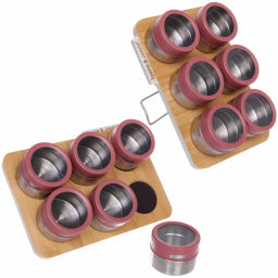 Набор емкостей для специй "Olala" 6шт на подставке 23*16.5см