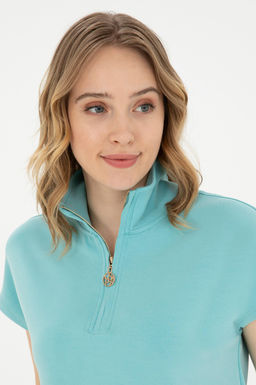 Женская базовая футболка светло-хаки с v-образным вырезом Неожиданная скидка в корзине - U.s. polo assn фото 9