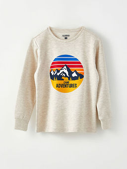 Bisiklet Yaka Bask?l? Uzun Kollu Erkek ?ocuk Pijama Tak?m? - Waikiki фото 2