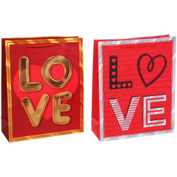 Пакет подарочный "My love" 26*32*10 см